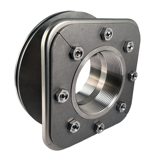 "What are the benefits of a boltless tank fitting?"