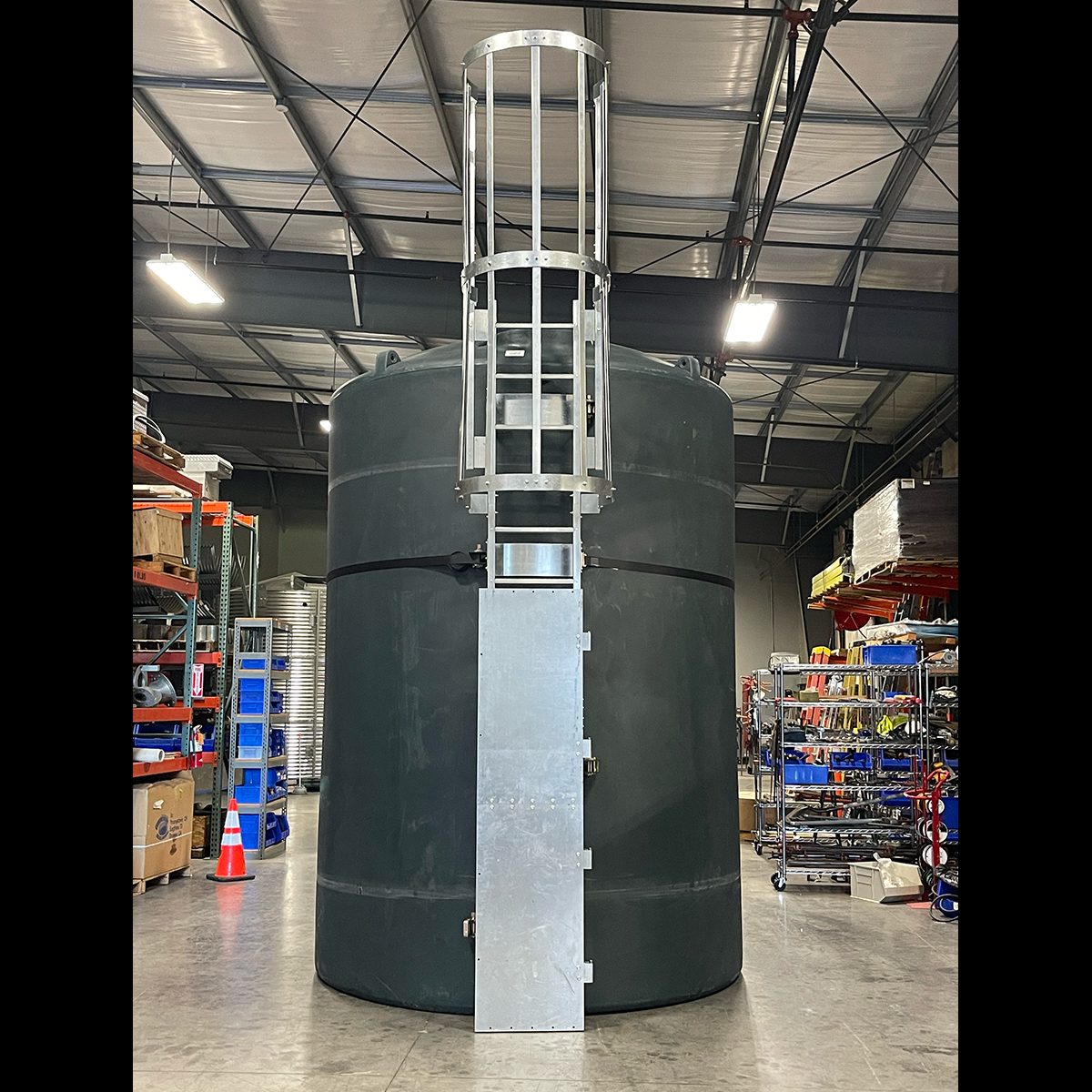 Galvanized Steel Poly Tank Ladders