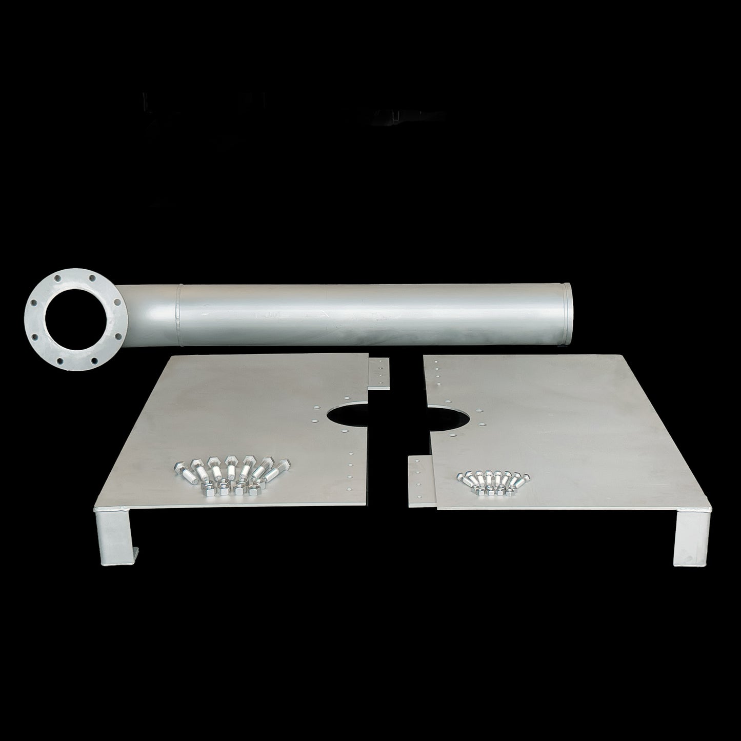 NFPA-22 compliant stainless steel anti-vortex assembly