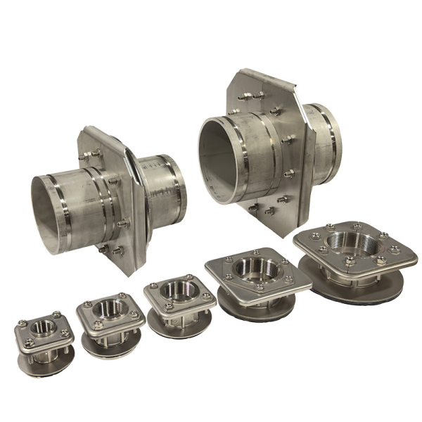 Stainless Steel Boltless Tank Fittings w/EPDM Gasket | Rhino Fittings