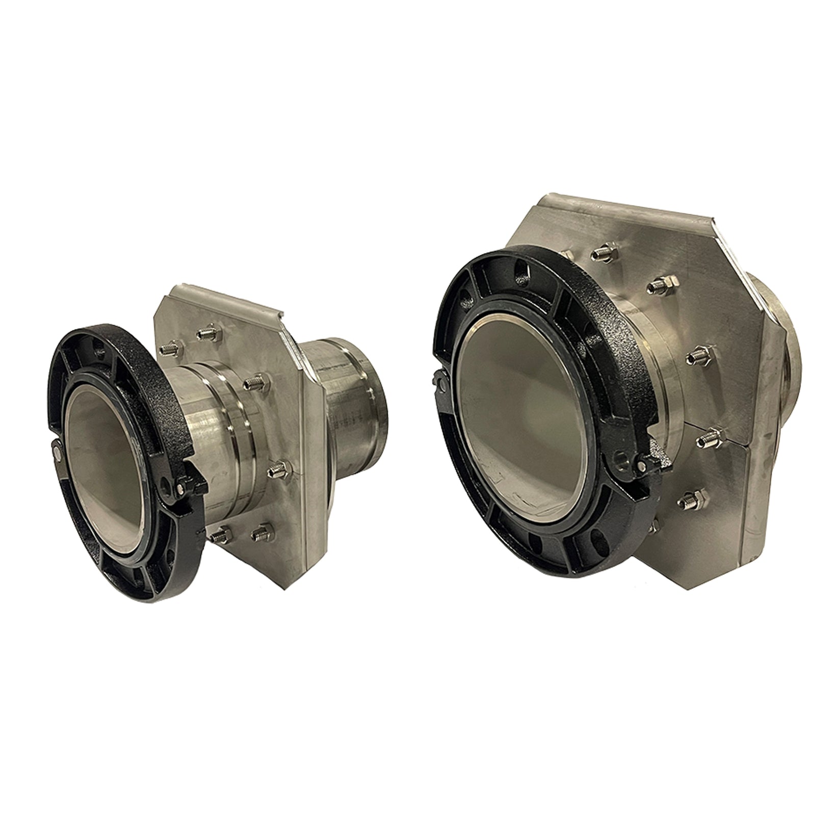 Rhino Stainless Steel Boltless Gruvlok / ANSI Flange Tank Fittings w/E